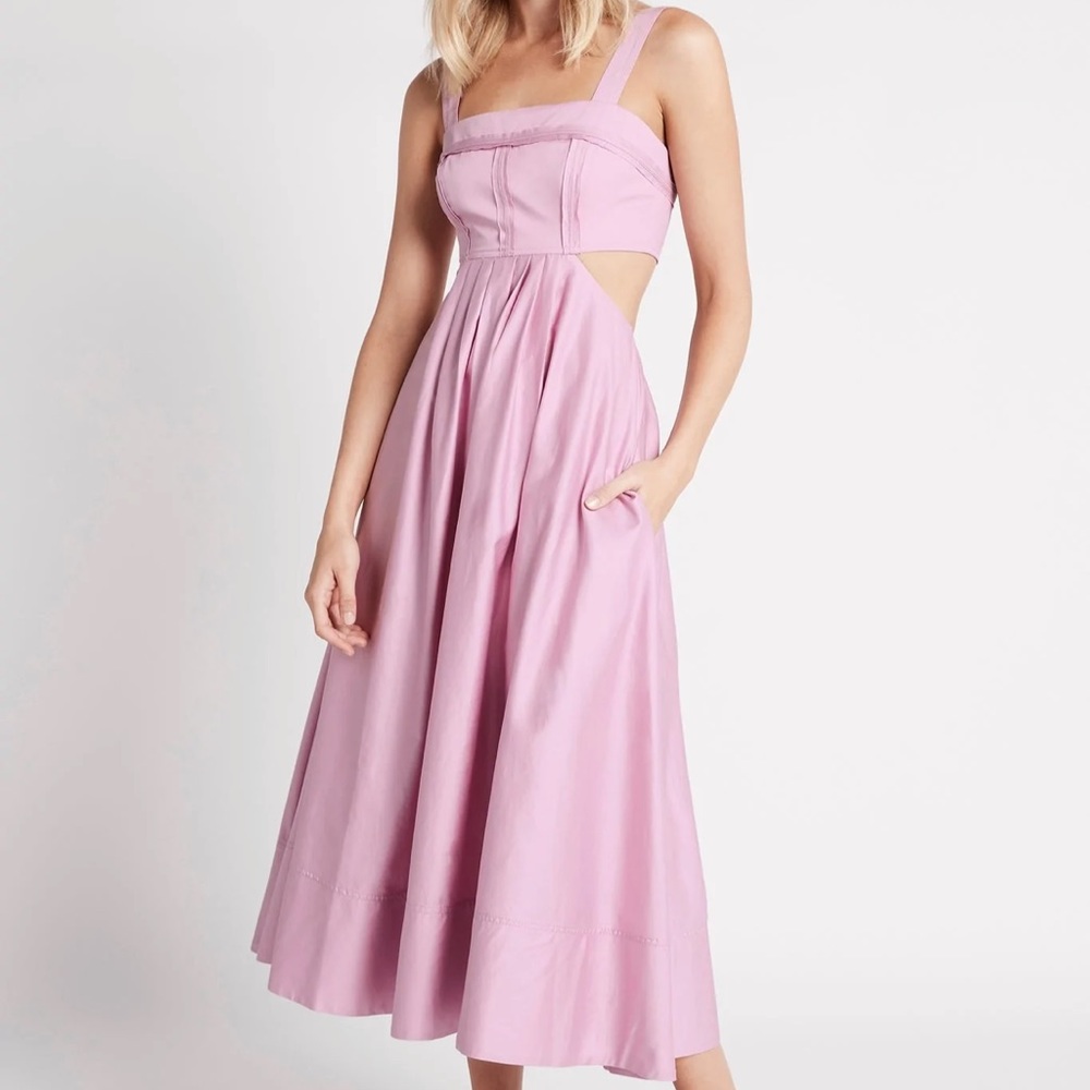 AJE Frequency Cut our midi dress size AU 6/US2